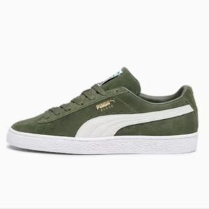 Puma Suede Classic XXI Trainers - Size 7 (US) - Green Myrtle PUMA White